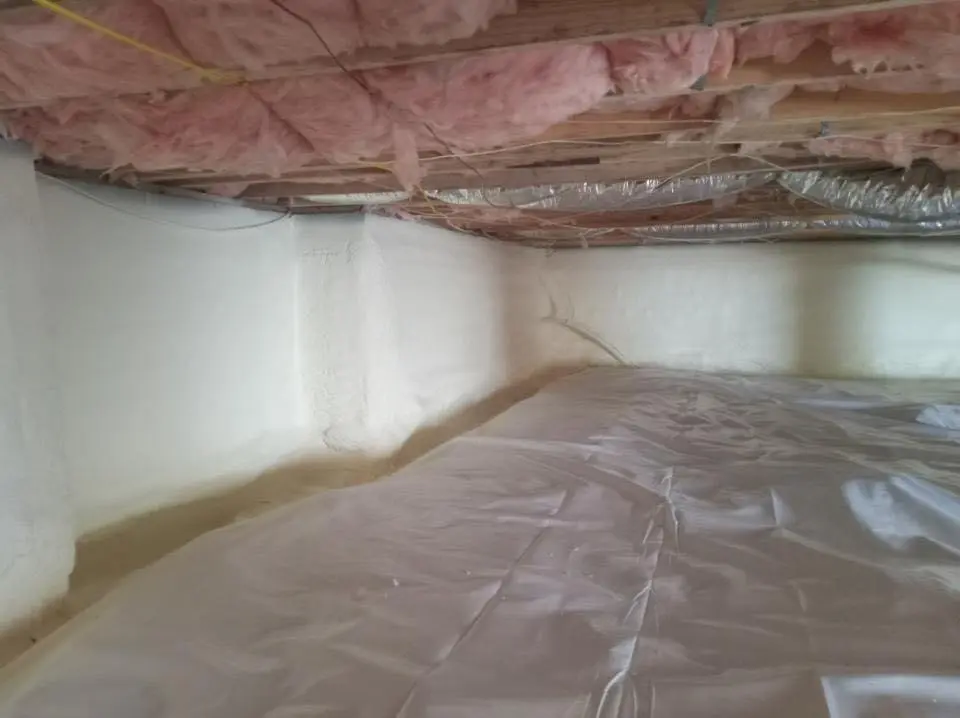 Crawl space encapsulation with closed-cell spray foam for Attic Insulation in Ewa Villages